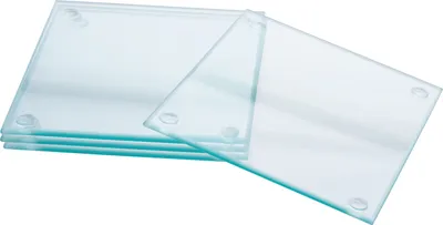 Produktbild von VBS Glasuntersetzer Set 4 Stück 12x12 cm quadratisch Tischschutz