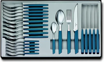 Productafbeelding van Victorinox Swiss Modern bestekset, 24-delig, blauw
