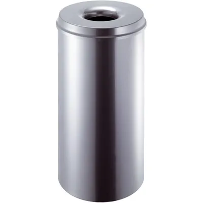 Produktbild von Papierkorb 30l Metall mit Löschkopf silber