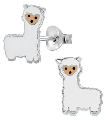 Produktbild von Kinderohrstecker: Mädchen Ohrringe Silber „Alpaka“ Silber