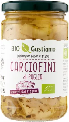 Produktbild von Artischocken aus Apulien in Olivenöl Extravergine d'Oliva 280g -  Gustiamo