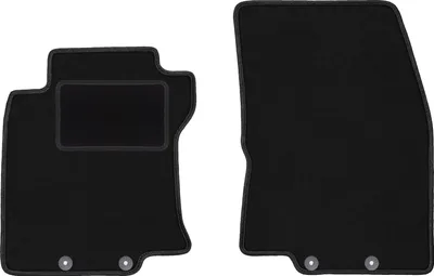 Produktbild von Velours-Fußmatten Vorne passend für Nissan X-Trail III T32 (SUV, Bj. 2013-2017) –  schwarz, passgenau, mit Befestigungen set 2 Stk. - STANDARD