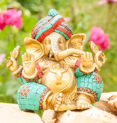 Produktbild von Ganesha sitzend ca. 16 cm