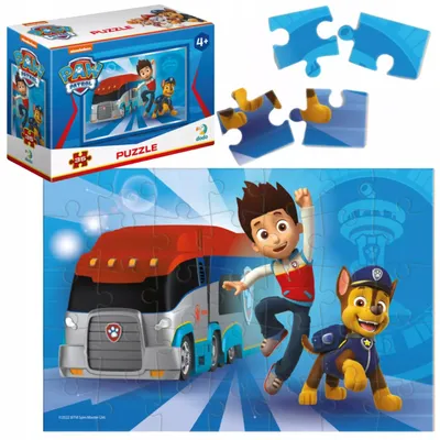 Obrázok produktu pre DODO Puzzle Tlapková patrola: Ryder a Chase 35 dielikov