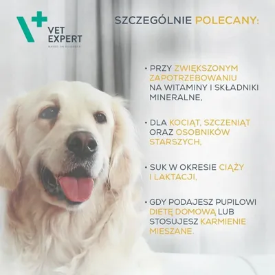 Produktbild von VET EXPERT Multivitamin – Vitamin- und Mineralstoffpräparat für Hunde und Katzen – 30 Kapseln.