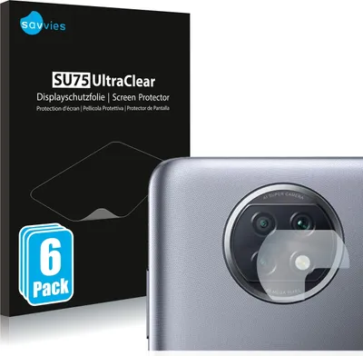 Produktbild von 6x Für Xiaomi Redmi Note 9T 5G (NUR Kameraschutz) Schutzfolie Savvies Displayschutz Display Schutz Folie Klar Transparent