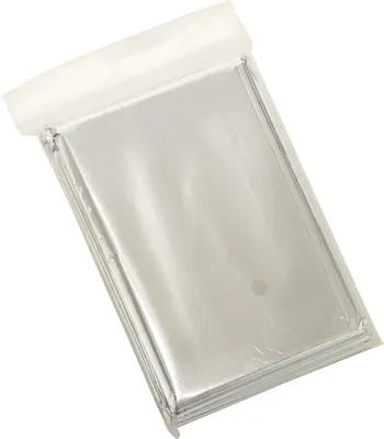 Produktbild von Rettungsdecke 210 x 130 cm Unfalldecke silber Rettungsfolie Notfalldecke Schutz