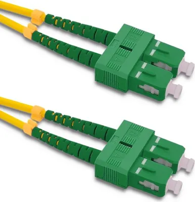 Obrázek produktu pro Qoltec SC/APC Glasfaser-Patchkabel - SC/APC | Singlemode | 9/125 | G652D | Duplex | 3 m