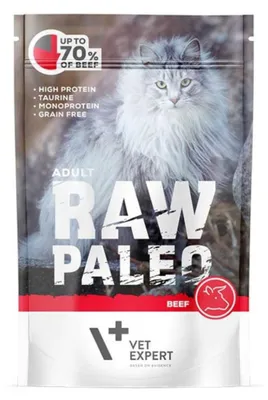 Produktbild von Katzenfutter VETEXPERT Beef Rind und Kalbfleisch 100 g