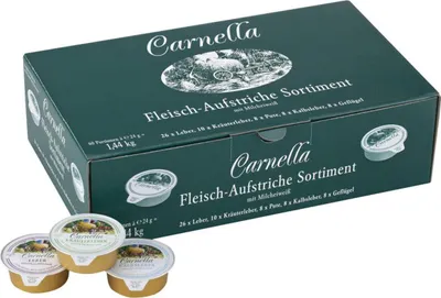 Produktbild von Carnella Fleischaufstrich Sortiment mit Milcheiweiß 60 Portionen 1440g