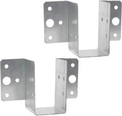 Obrázek produktu pro Sada háčků Timmermans – 2 ks – 41 x 45 x 70 mm – pozinkovaná ocel Z275 – 14 závitů