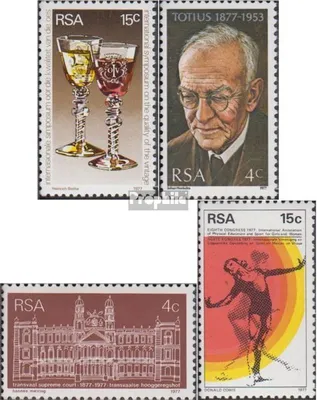 Produktbild von Briefmarken Südafrika 1977 Mi 509,510,511,533 (kompl.Ausg.) gestempelt Weinfachtreffen