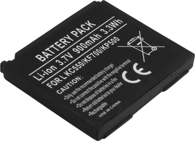 Immagine prodotto di Avizar, batteria di ricambio LG KC550/KF700/KP500 3,7 V 900 mAh Li-Ion, nero