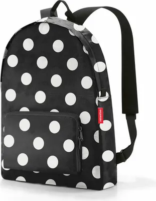Produktbild von reisenthel mini maxi rucksack, faltbar, Einkaufstasche, Backpack, Dots White, 14 L, AP7073