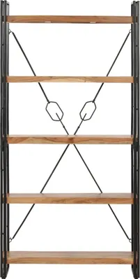 Produktbild von vidaXL Bücherregal 5 Fächer 90 x 30 x 180 cm Massivholz Akazie