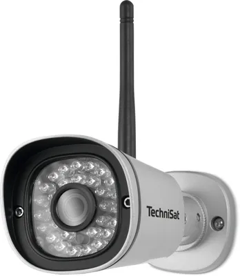 Immagine prodotto di Telecamera da esterno TechniSat 1 | Telecamera di sorveglianza Full HD, visione notturna | argento