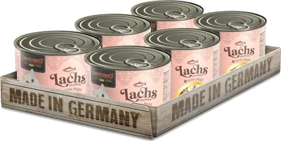 Produktbild von LEONARDO Lachs + extra Filet, 6x200 g - Katzenfutter Nassfutter Katze