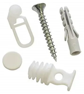 Produktbild von Gardinia Vorhangschienen Zubehör-Set, Kunststoff, weiß, 0.1, 12