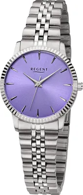 Produktbild von Regent Armbanduhr Damen Metall Analog Uhr silber Metallarmband URF1499