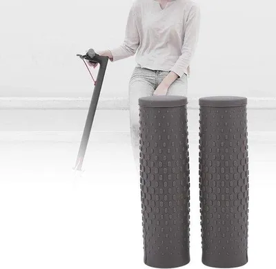 Image de Lot de poignées antidérapantes pour trottinettes électriques, 1 paire, gris, confortables