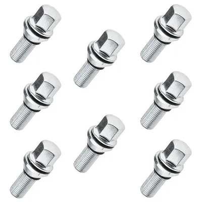 Produktbild von 8x Versatzschrauben M14x1,5 28mm Excenterschrauben Radschrauben für Audi VW Skoda