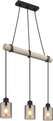 Produktbild von Globo Lighting Hängeleuchte Metall schwarz matt, 3x E27