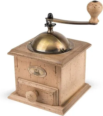 Produktbild von Famanu Kaffeemühle Antike Handmühle - Beukenholz, 21 cm