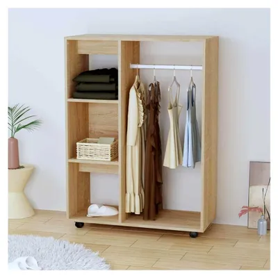 Produktbild von Kleiderschrank Sonoma-Eiche 80x40x110 cm Holzwerkstoff
