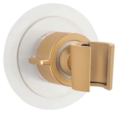 Produktbild von WENKO Duschkopfhalter 360° Gold, Befestigen ohne Bohren
