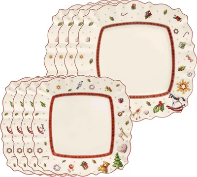 Produktbild von Villeroy & Boch Toy's Delight Teller-Set 8-teilig quadratisch