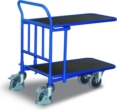 Produktbild von Variofit C+C Wagen mit 2 Ladeflächen aus Siebdruckplatte, Ladefläche:1030x600 mm
