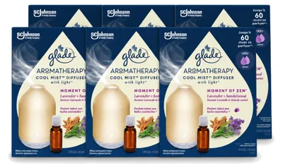 Obrázok produktu pre 6 kusov sady na aromaterapiu Glade – Moment pokoja – 17,4 ml – výhodný balík