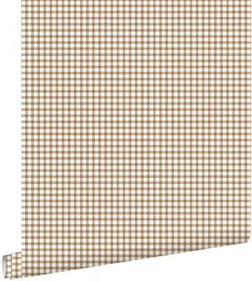 Produktbild von ESTAhome Tapete Karomuster Braun 50 x 900 cm
