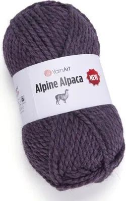 Produktbild von YarnArt Alpine Alpaka 1451: Weicher, dicker Strickgarn 150g, 120m, Blasses Violett Mélange