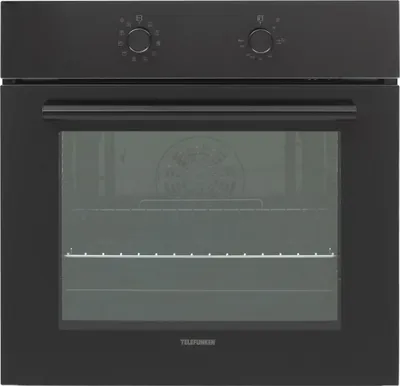 Produktbild von Telefunken ECB65A-B Einbaubackofen, 65 Liter, 10 Betriebsarten, Autark, Dampfreinigung, 2-fach Verglasung, Umluft, 60 cm