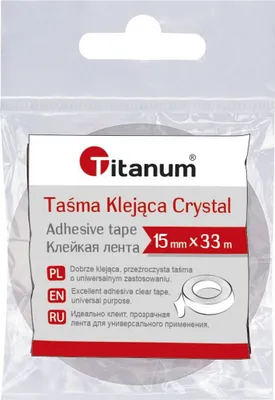 Obrázok produktu pre Lepiaca páska Crystal 15 mm x 33 m – Titanum