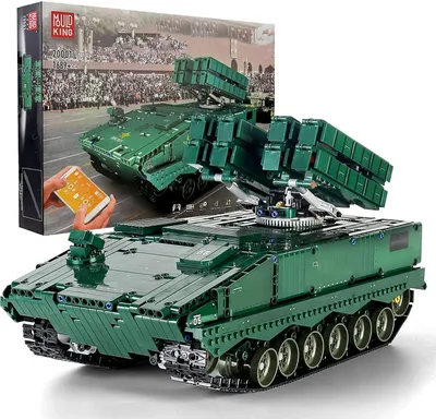 Produktbild von 1689 Stück Bauklötze,Mould King 20001 Technik Panzer MOC Klemmbaustein Modell Spielzeug