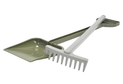 Produktbild von dantoy Schaufel 50 cm / Rechen 42 cm, Green Bean, grün, 2-teilig (1 Set)