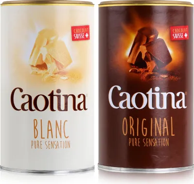 Produktbild von Caotina Blanc 500g & Original 500g Trinkschokolade - Kakaopulver