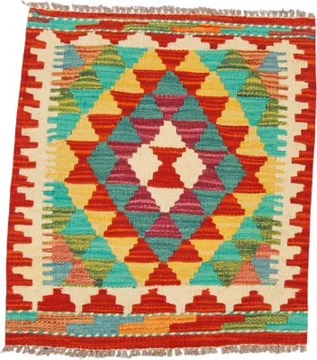 Immagine prodotto di Kilim Kaudani Originale Autentico Annodato a Mano 55x48 cm (GalleriaFarah1970)