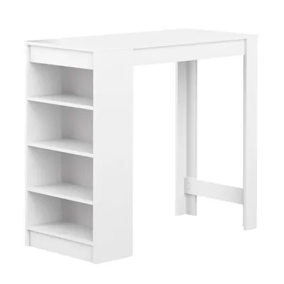 Obrázek produktu pro Interia Barový stůl 115 cm Vega White - beton