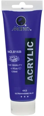 Zdjęcie produktu dla Farba akrylowa niebieska Maries 120 ml 816B-443