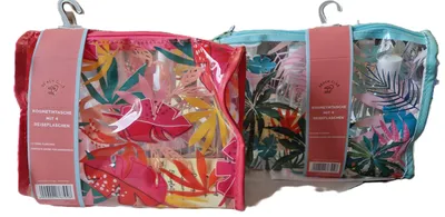 Produktbild von Kosmetiktasche Handgepäck mit 4 Reiseflaschen - Urlaub - Freizeit