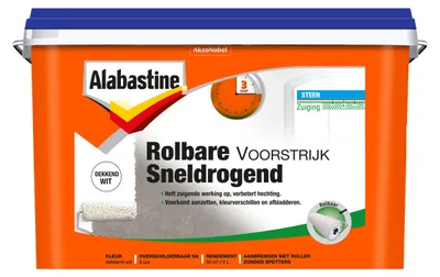 Productafbeelding van Alabastine  -  Rolbare Voorstrijk Sneldrogend  -  Wit  -  5 L