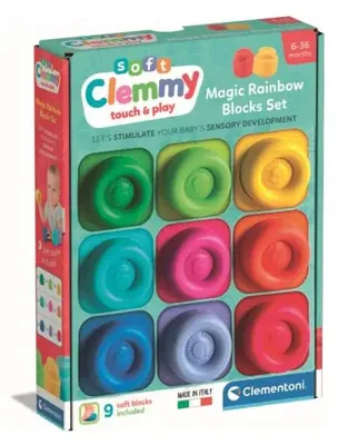 Produktbild von Clementoni Clemmy- Regenbogen Set Bausteine