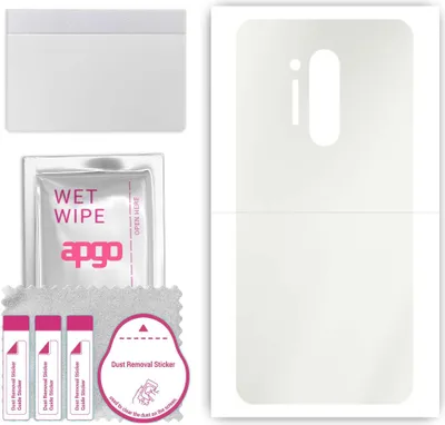 Produktbild von apgo Rückseite Schutzfolie, Matt, kompatibel mit OnePlus 8 Pro, Hinten Hydrogel-Displayschutzfolie mit Positionierhilfe, kratzfest, einfache Montage
