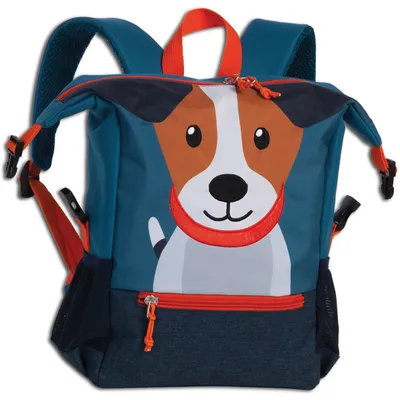 Produktbild von Fabrizio Go Green Kinderrucksack Hund blau Polyester, recycelt ORI220B