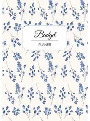 Produktbild von Budget Planer deutsch A5 Blumen blau weiß floral | undatiert 1 Jahr |