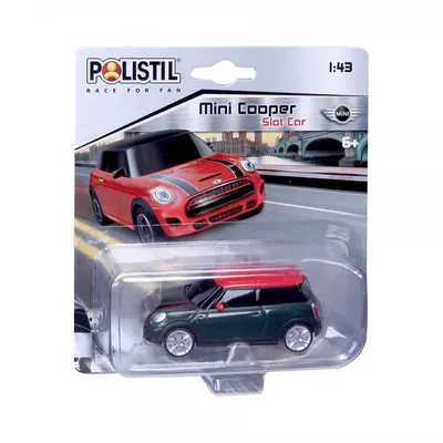 Imagen del producto de Coche de carreras Polistil, modelo Mini Cooper, escala 1:43, color