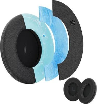 Image de INF Coussinets de Remplacement pour Casque Bose QC45/QC35 (2 Pièces) Le noir